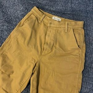 Madewell size 27 trousers mustard/gold
